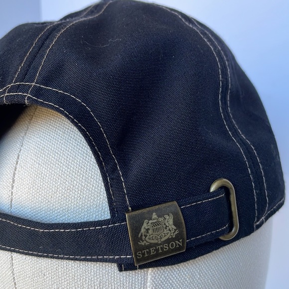 STETSON Black Baseball Cap Mens Hat Adjustable Strapback NWT - Picture 7 of 11